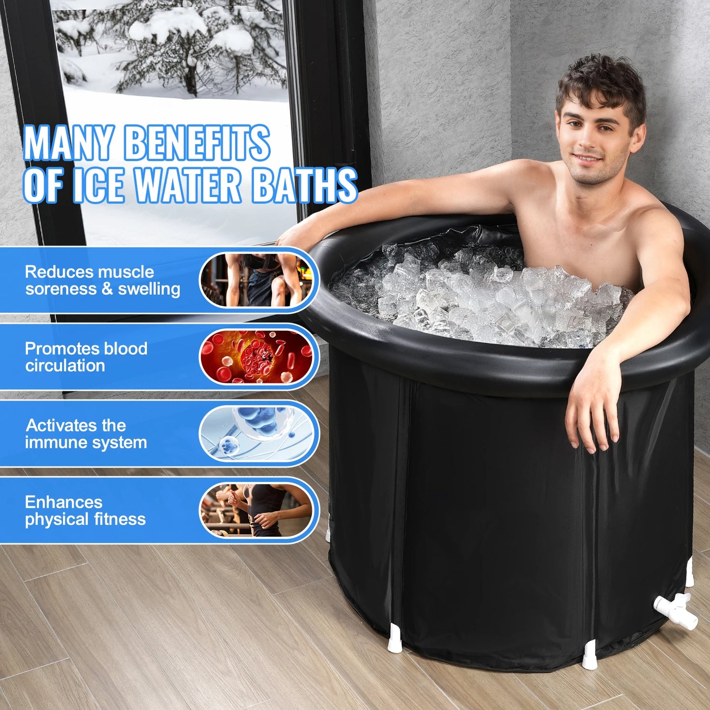 Portable Ice Bath Pod — Cold Plunge Recovery Tub